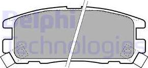 Delphi LP1622 - Kit de plaquettes de frein, frein à disque cwaw.fr