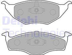 Delphi LP1675 - Kit de plaquettes de frein, frein à disque cwaw.fr