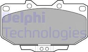 Delphi LP1056 - Kit de plaquettes de frein, frein à disque cwaw.fr