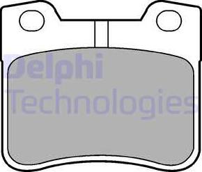 Delphi LP1051 - Kit de plaquettes de frein, frein à disque cwaw.fr