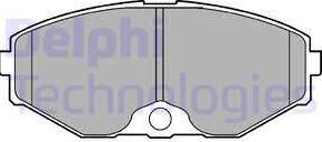 Delphi LP1058 - Kit de plaquettes de frein, frein à disque cwaw.fr