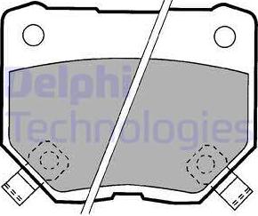 Delphi LP1057 - Kit de plaquettes de frein, frein à disque cwaw.fr