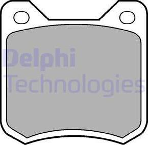 Delphi LP105 - Kit de plaquettes de frein, frein à disque cwaw.fr