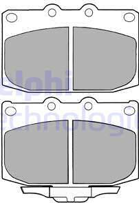 Delphi LP1060 - Kit de plaquettes de frein, frein à disque cwaw.fr