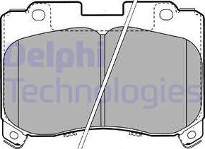 Delphi LP1061 - Kit de plaquettes de frein, frein à disque cwaw.fr