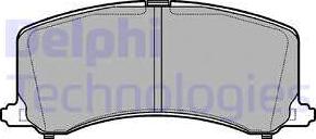 Delphi LP1014 - Kit de plaquettes de frein, frein à disque cwaw.fr