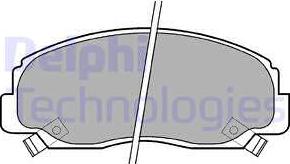 Delphi LP1080 - Kit de plaquettes de frein, frein à disque cwaw.fr