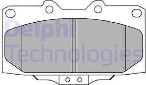 Delphi LP1020-18B1 - Kit de plaquettes de frein, frein à disque cwaw.fr