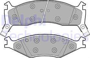 Delphi LP1021 - Kit de plaquettes de frein, frein à disque cwaw.fr