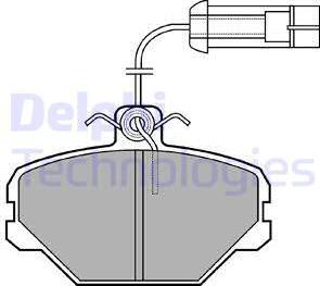 Delphi LP1027 - Kit de plaquettes de frein, frein à disque cwaw.fr