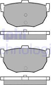 Delphi LP1072 - Kit de plaquettes de frein, frein à disque cwaw.fr