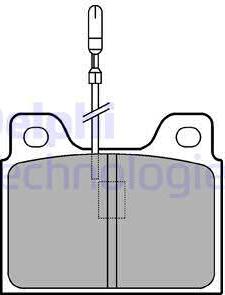 Delphi LP107 - Kit de plaquettes de frein, frein à disque cwaw.fr