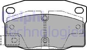 Delphi LP1196 - Kit de plaquettes de frein, frein à disque cwaw.fr