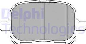 Delphi LP1144 - Kit de plaquettes de frein, frein à disque cwaw.fr