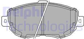 Delphi LP1140-18B1 - Kit de plaquettes de frein, frein à disque cwaw.fr