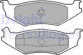 Delphi LP1159 - Kit de plaquettes de frein, frein à disque cwaw.fr