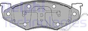 Delphi LP1157 - Kit de plaquettes de frein, frein à disque cwaw.fr