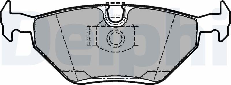 Delphi LP1107-17B1 - Kit de plaquettes de frein, frein à disque cwaw.fr