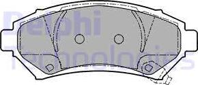 Delphi LP1110 - Kit de plaquettes de frein, frein à disque cwaw.fr