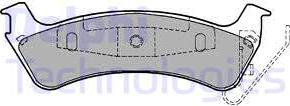 Delphi LP1183 - Kit de plaquettes de frein, frein à disque cwaw.fr