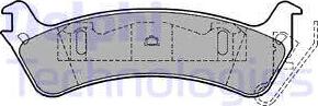 Delphi LP1179 - Kit de plaquettes de frein, frein à disque cwaw.fr