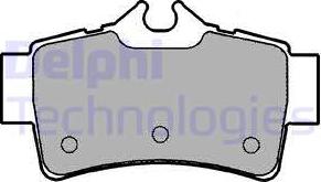 Delphi LP1174 - Kit de plaquettes de frein, frein à disque cwaw.fr