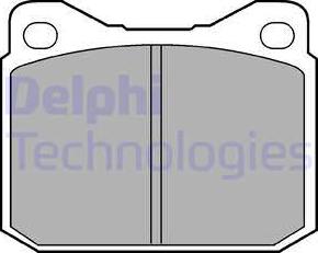 Delphi LP117 - Kit de plaquettes de frein, frein à disque cwaw.fr