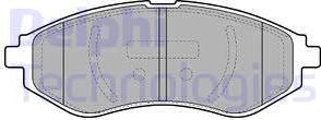 Delphi LP1895-18B1 - Kit de plaquettes de frein, frein à disque cwaw.fr