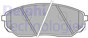 Delphi LP1849-18B1 - Kit de plaquettes de frein, frein à disque cwaw.fr