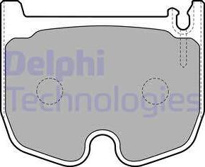 Delphi LP1841 - Kit de plaquettes de frein, frein à disque cwaw.fr