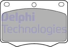 Delphi LP184 - Kit de plaquettes de frein, frein à disque cwaw.fr