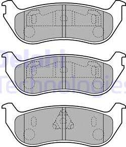 Delphi LP1859 - Kit de plaquettes de frein, frein à disque cwaw.fr