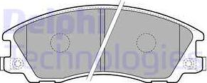 Delphi LP1853 - Kit de plaquettes de frein, frein à disque cwaw.fr