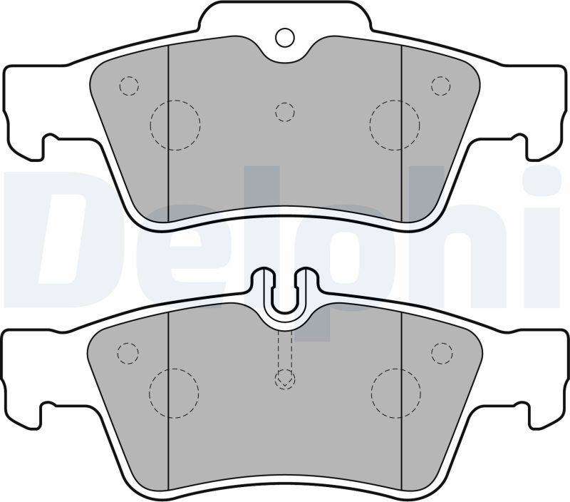 Delphi LP1868-17B1 - Kit de plaquettes de frein, frein à disque cwaw.fr