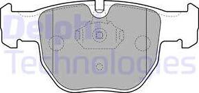 Delphi LP1863-18B1 - Kit de plaquettes de frein, frein à disque cwaw.fr