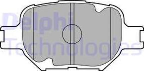 Delphi LP1804 - Kit de plaquettes de frein, frein à disque cwaw.fr