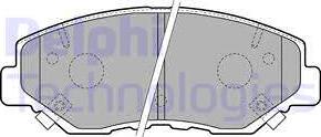 Delphi LP1806 - Kit de plaquettes de frein, frein à disque cwaw.fr