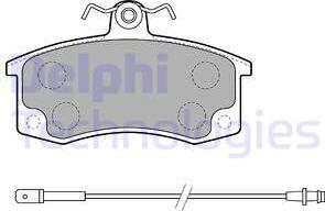 Delphi LP1800 - Kit de plaquettes de frein, frein à disque cwaw.fr