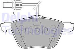 Delphi LP1801-18B1 - Kit de plaquettes de frein, frein à disque cwaw.fr