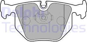 Delphi LP1803-18B1 - Kit de plaquettes de frein, frein à disque cwaw.fr