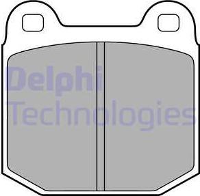 Delphi LP1814 - Kit de plaquettes de frein, frein à disque cwaw.fr