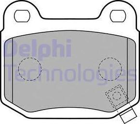 Delphi LP1839-18B1 - Kit de plaquettes de frein, frein à disque cwaw.fr