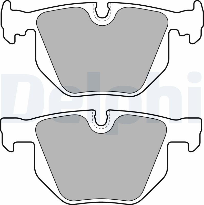 Delphi LP1834-17B1 - Kit de plaquettes de frein, frein à disque cwaw.fr