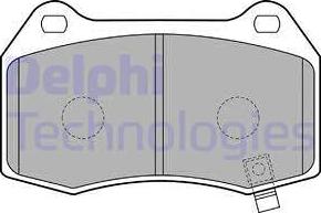 Delphi LP1838 - Kit de plaquettes de frein, frein à disque cwaw.fr