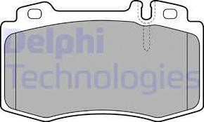 Delphi LP1828-18B1 - Kit de plaquettes de frein, frein à disque cwaw.fr