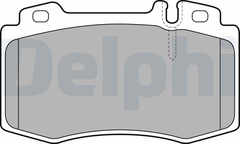 Delphi LP1828-17B1 - Kit de plaquettes de frein, frein à disque cwaw.fr