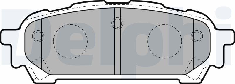 Delphi LP1822-18B1 - Kit de plaquettes de frein, frein à disque cwaw.fr