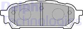 Delphi LP1822 - Kit de plaquettes de frein, frein à disque cwaw.fr