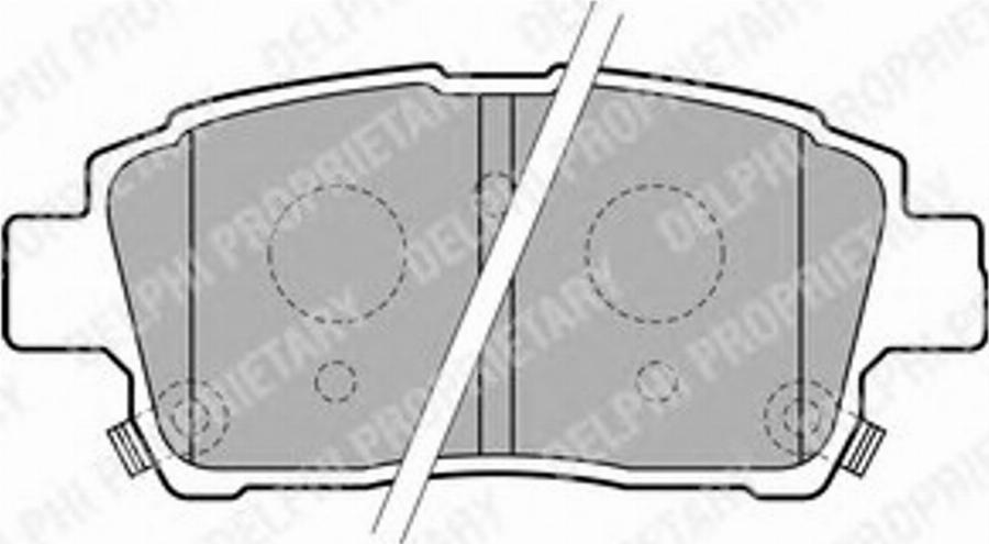 Delphi LP1827 - Kit de plaquettes de frein, frein à disque cwaw.fr