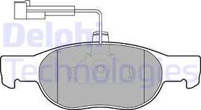 Delphi LP1397 - Kit de plaquettes de frein, frein à disque cwaw.fr